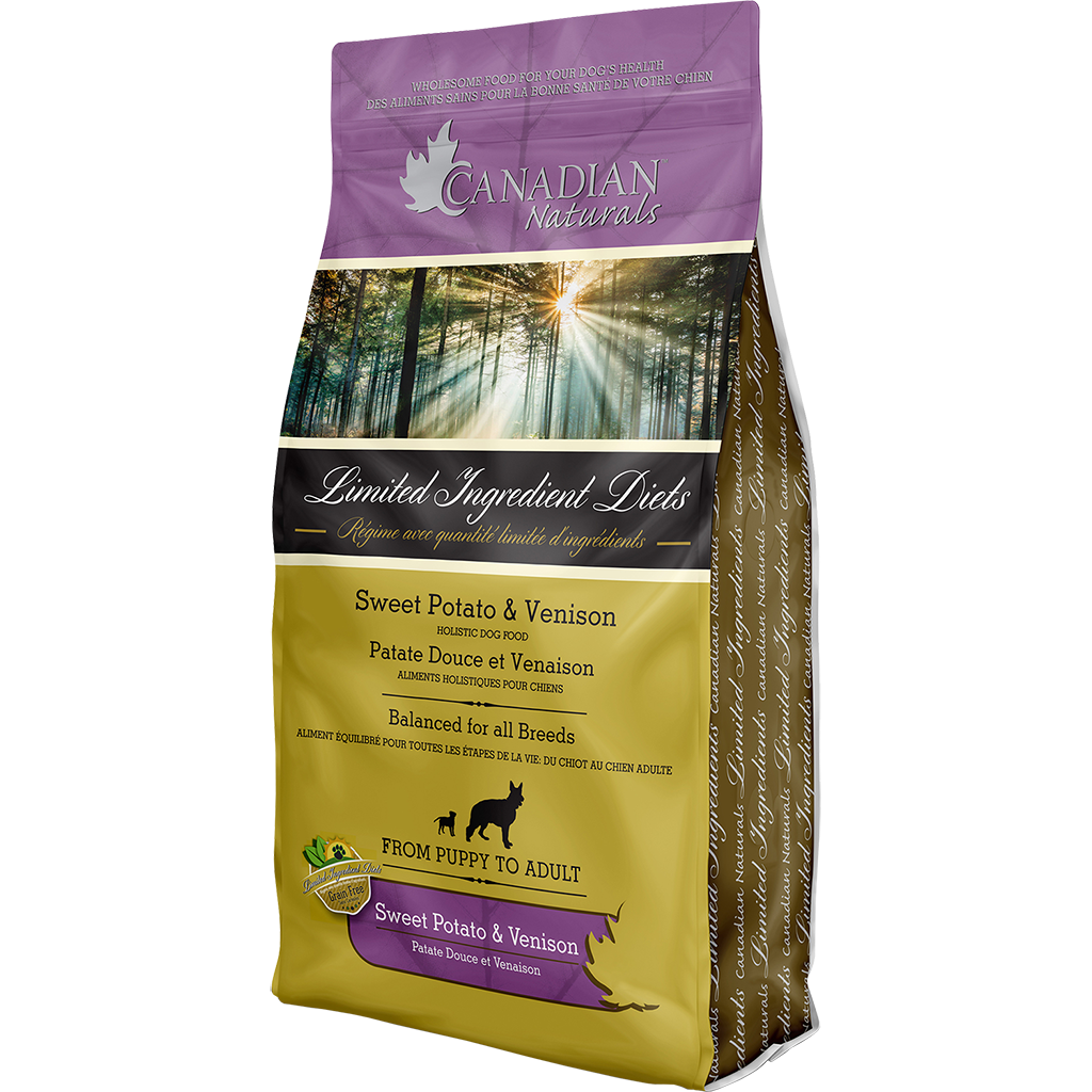 Canadian Naturals Dog LID Sweet Potato & Venison 25Lb