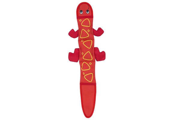 Outward Hound Fire Biterz Lizard Red 2 Squeaker