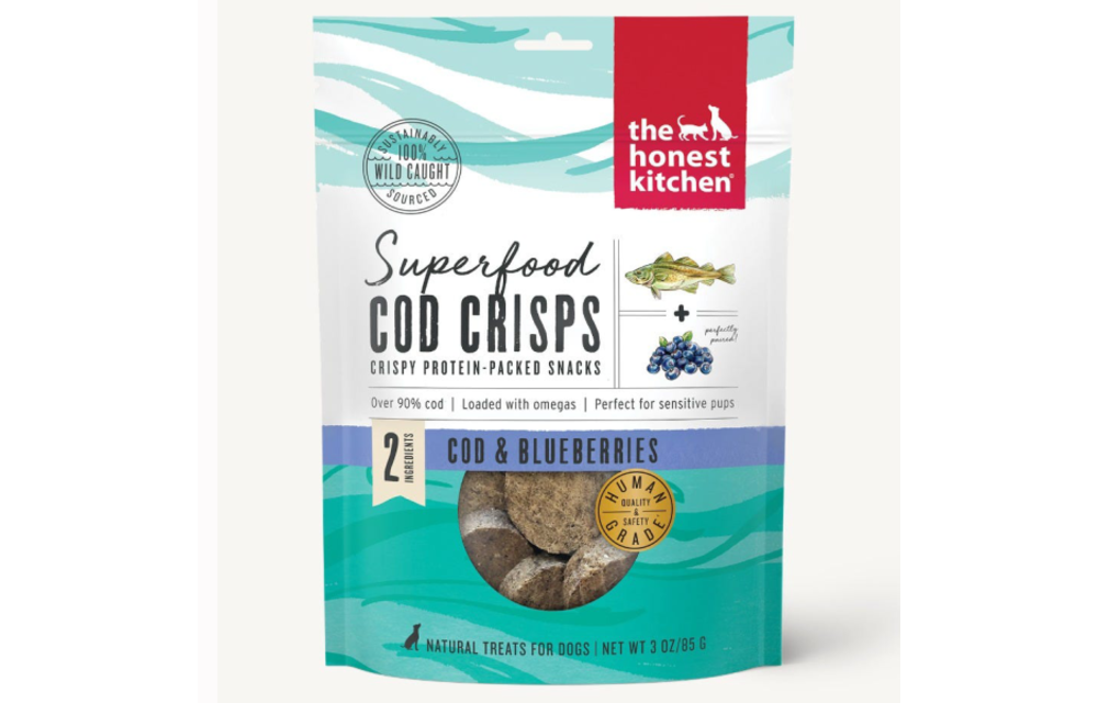 Honest Kitchen Dog Cod Crisps w/ Blueberry 3 oz