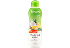 TropiClean Flea & Tick Relief Shampoo Neem & Citrus 20 oz