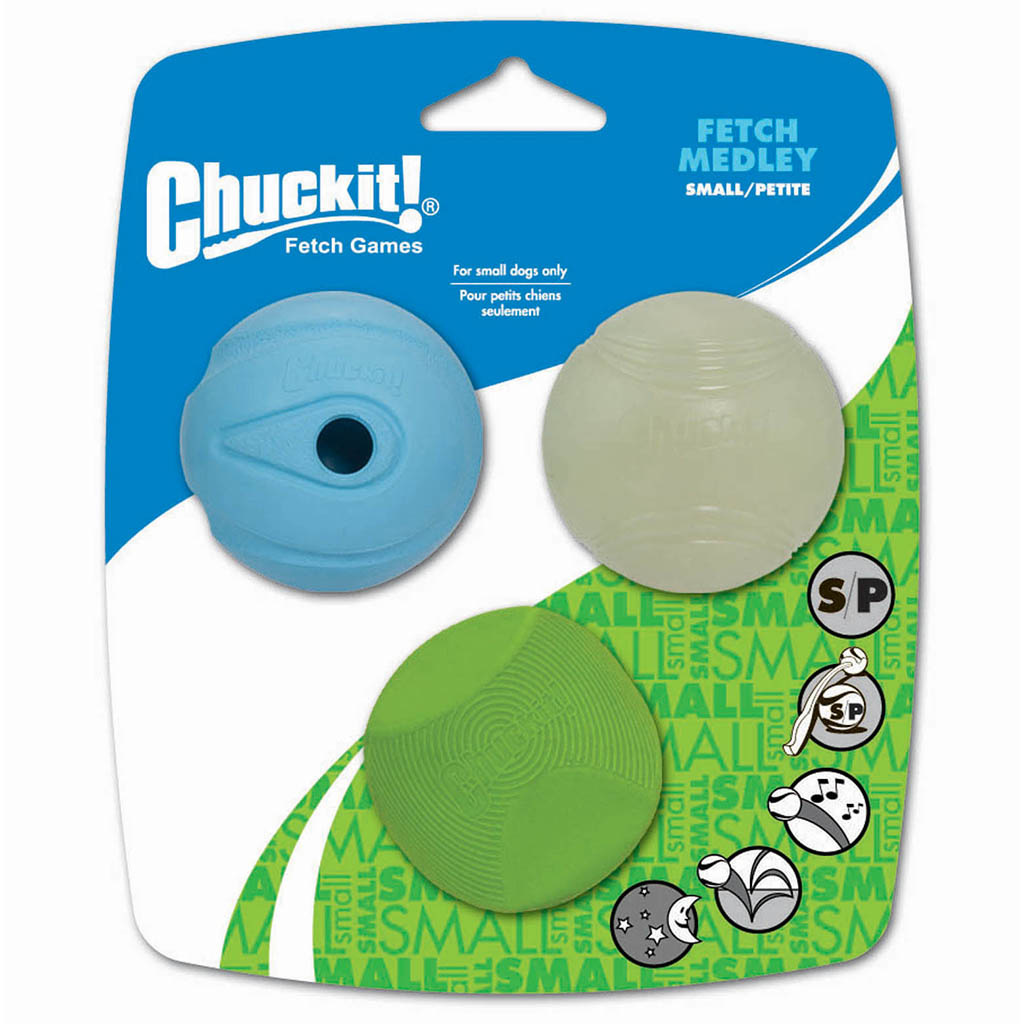 Chuckit Fetch Medley Small 3pk