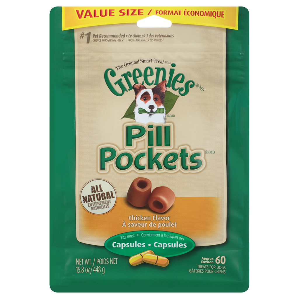Greenies Pill Pockets - Chicken 60-Capsule Size 15.8OZ
