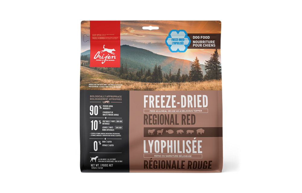 Orijen Freeze-Dried Regional Red Food 170gm