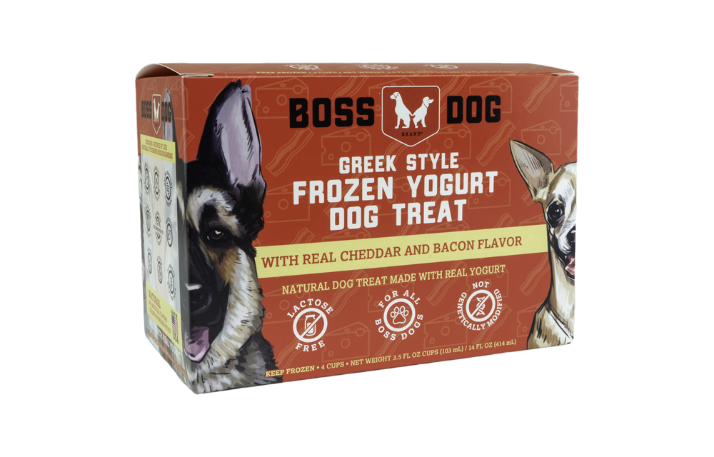 BossDog Cheddar & Bacon Frozen Yogurt 4pk
