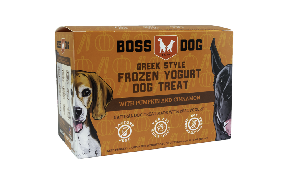 BossDog Pumpkin & Cinnamon Frozen Yogurt 4pk