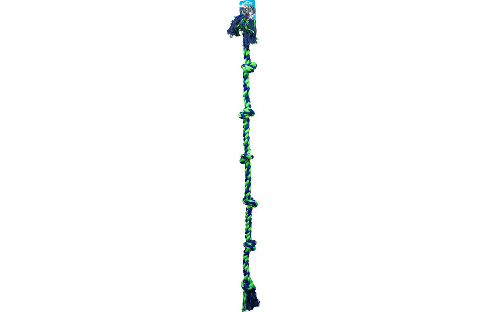 Knotty & Nice Rope Seven XXLarge Blue & Green 72''