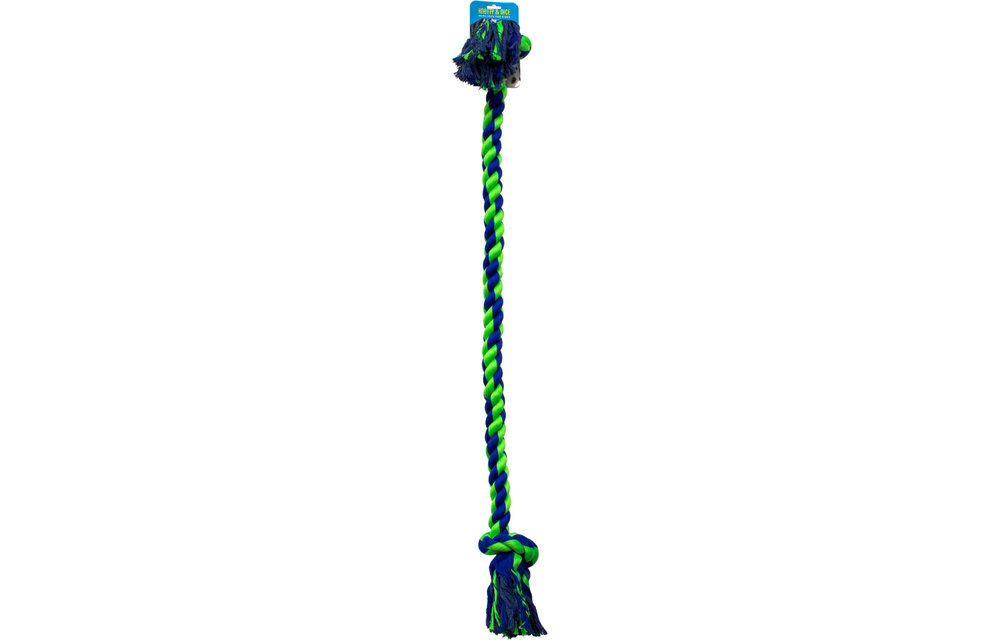 Knotty & Nice Rope XLarge Blue & Green 48''