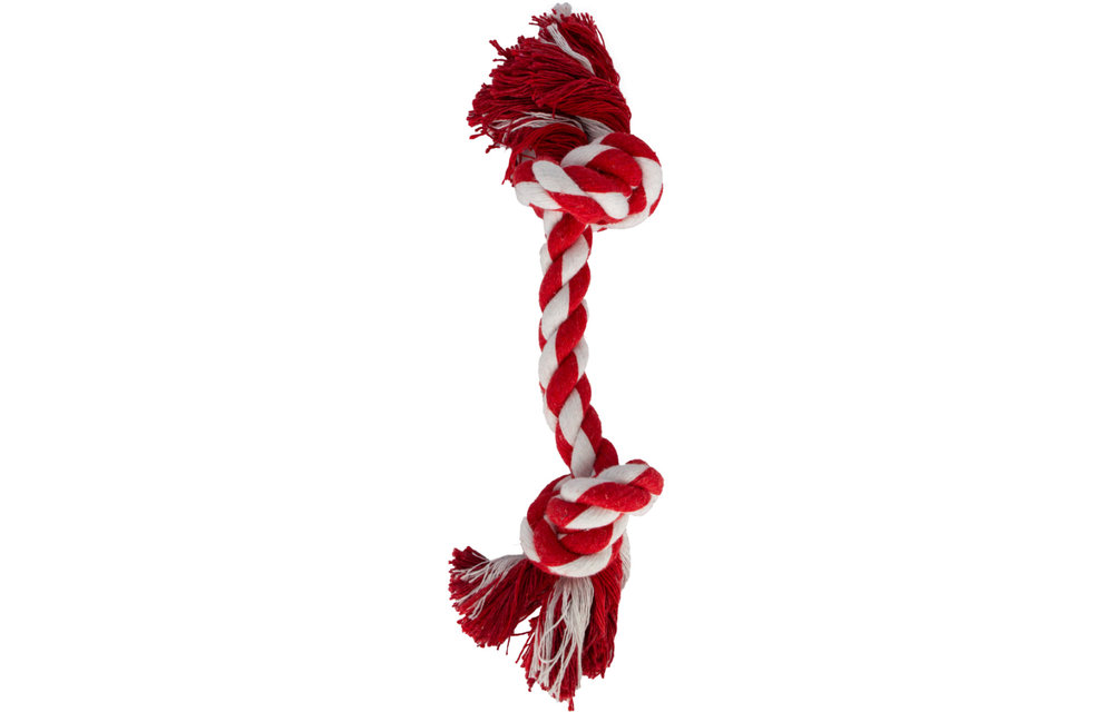 Knotty & Nice Bone Two Red 8''