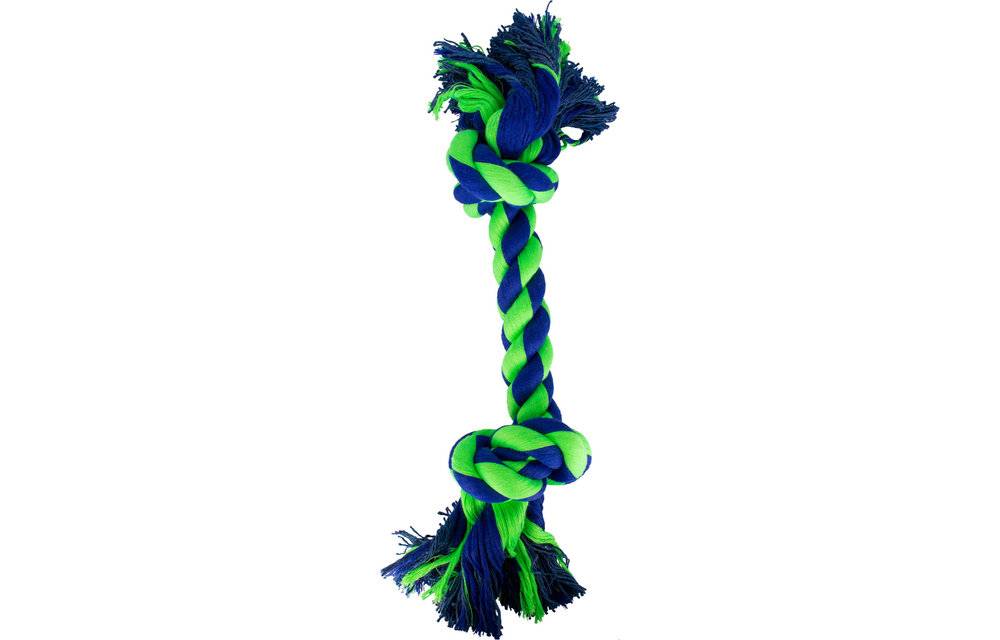 Knotty & Nice Bone Two Blue & Green 14''