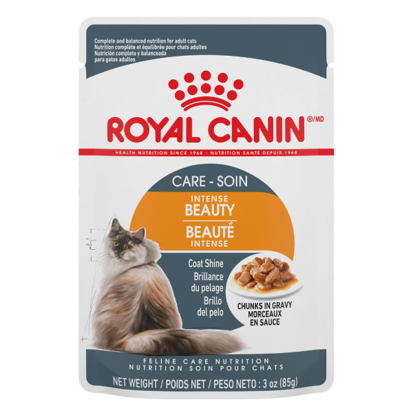 Royal Canin FHN Intense Beauty Chunks in Gravy Pouch 85g