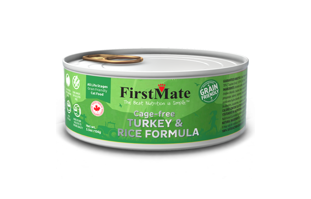 FirstMate Grain Friendly Cage Free Turkey/Rice 5.5oz
