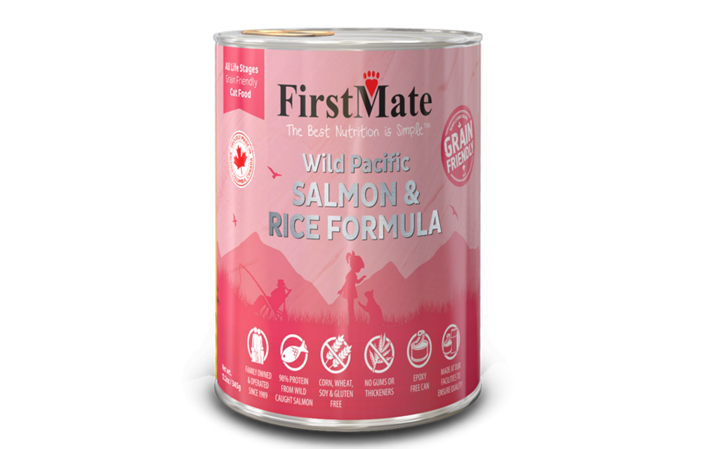 FirstMate GFriendly Salmon Rice 12.2oz Cat