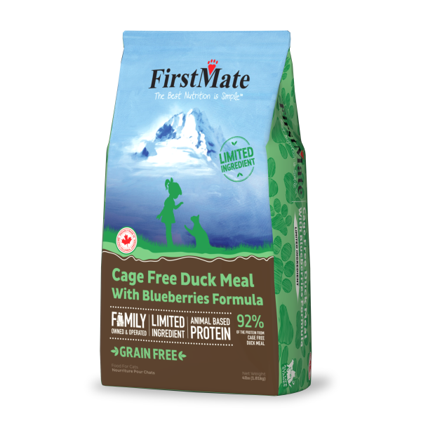 FirstMate Cat GFree Duck/ Blueberries 4lb