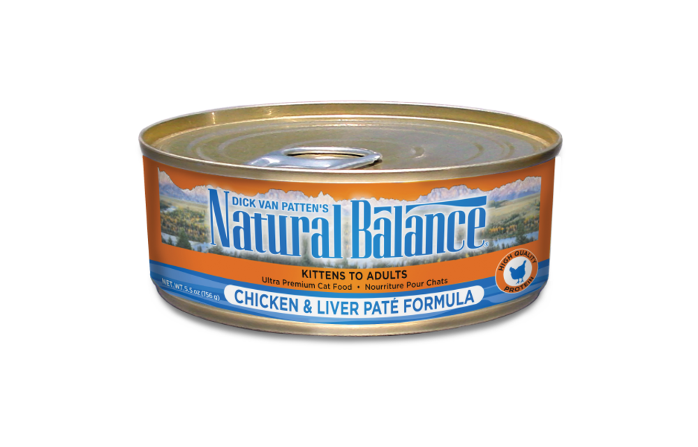Natural Balance Cat Chicken & Liver Pate 5.5 oz