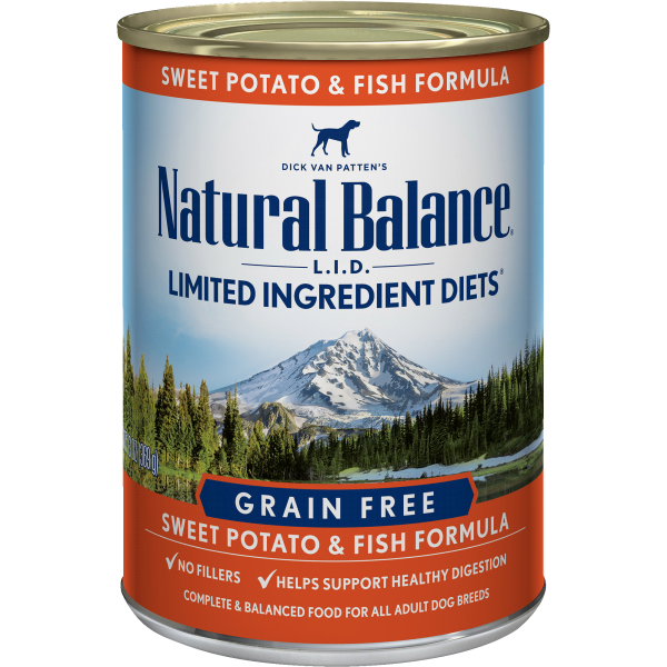 Natural Balance LID Fish & Sweeet Potato Dog 13 oz