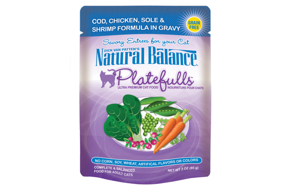 Natural Balance Platefuls Cod/Chicken/Sole/Shrimp Cat 3 oz