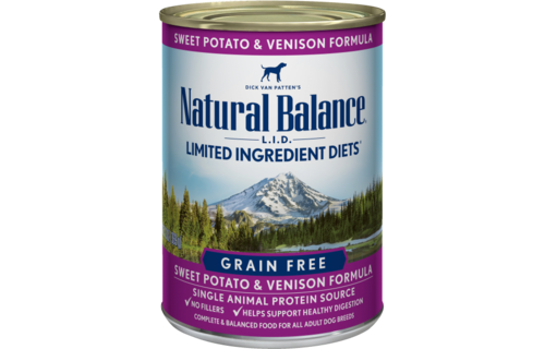 Natural Balance LID Venison & Sweet Potato Dog 13 oz