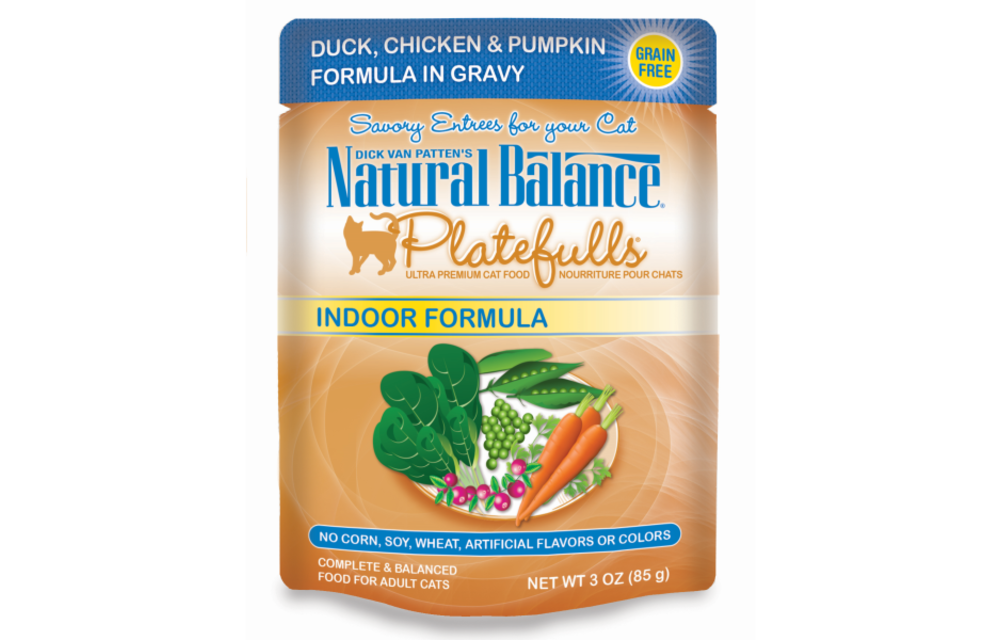 Natural Balance Platefuls Indoor Duck/Chicken/Pumpkin Cat 3 oz