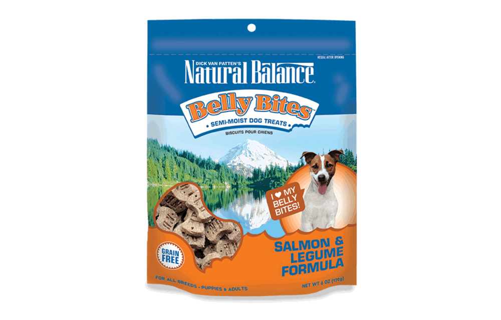 Natural Balance Belly Bites Salmon & Legume Treats Dog 6 oz