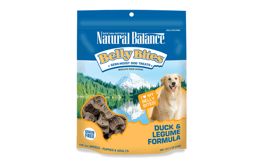 Natural Balance Belly Bites Duck & Legume Treats Dog 6 oz
