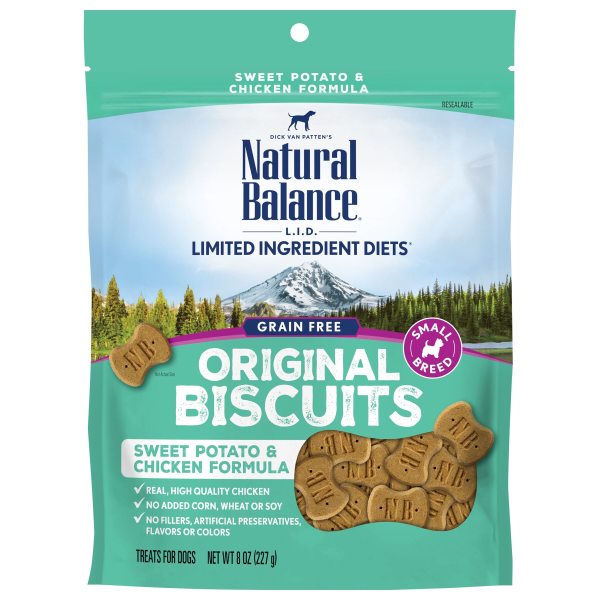 Natural Balance Chicken & Sweet Potato Sm Treat Dog 8 oz
