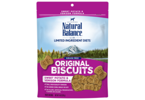 Natural Balance LID Venison & SwPotato Treat Dog 14 oz