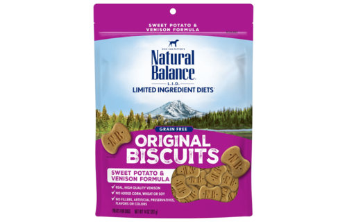 Natural Balance LID Venison & SwPotato Treat Dog 14 oz