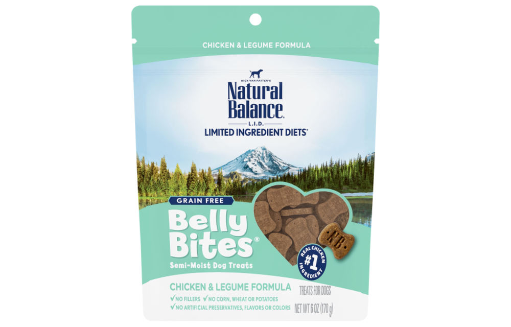 Natural Balance LID Belly Bites Chicken/Legume Treats Dog 6 oz