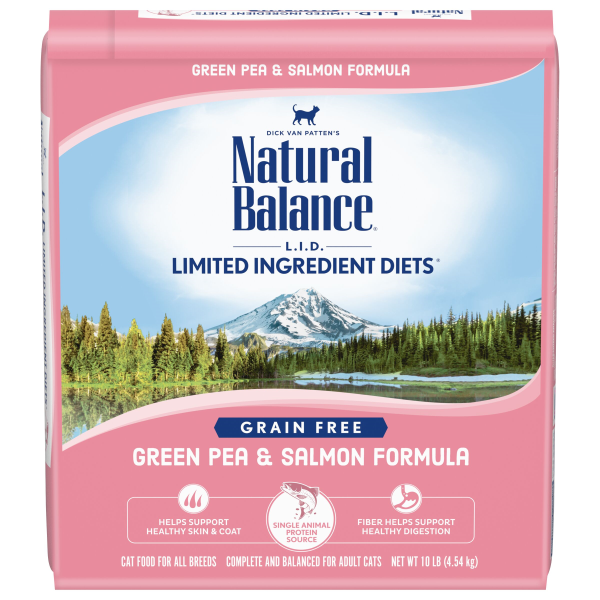 Natural Balance LID Green Pea & Salmon Cat 10 lb
