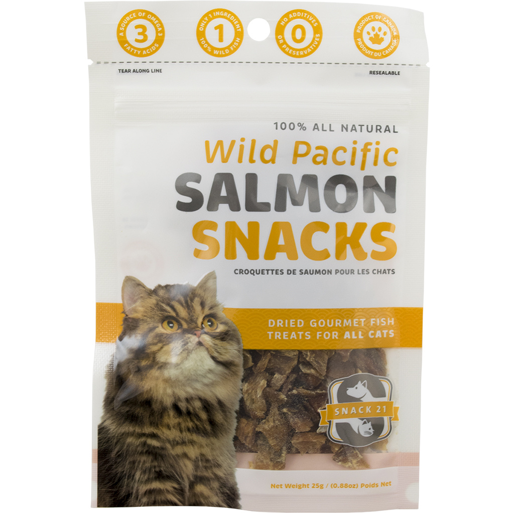 Snack 21 Salmon Snacks Cat 25 g