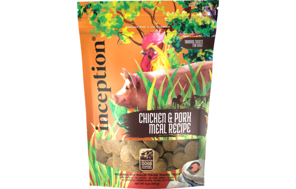 Inception Biscuits Chicken & Pork Dog 12 oz