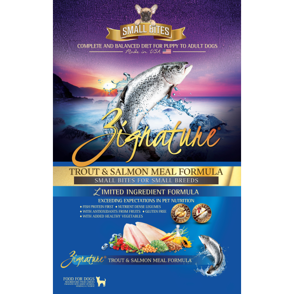 Zignature LID GF Trout & Salmon Small Bites Dog 4 lb