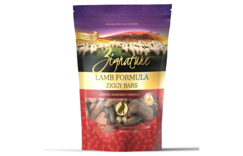 Zignature Ziggy Bars Lamb Treats Dog 12 oz
