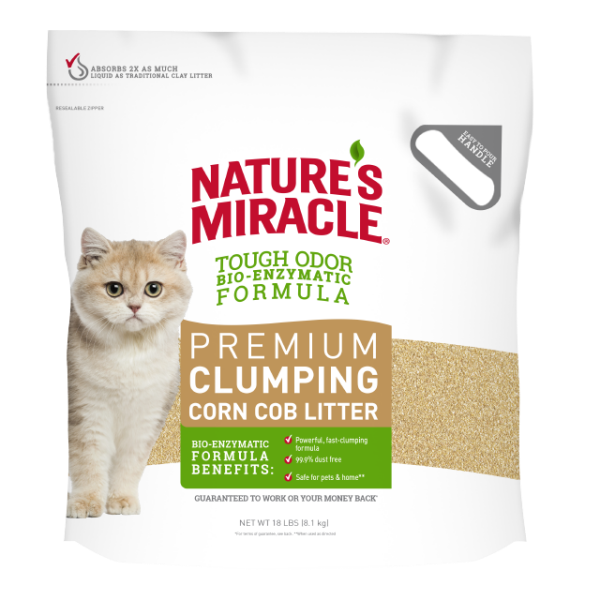 Nature's miracle corn clearance cob cat litter