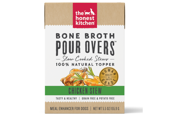 Honest Kitchen Pour Overs Bone Broth Chicken 5.5oz (12)
