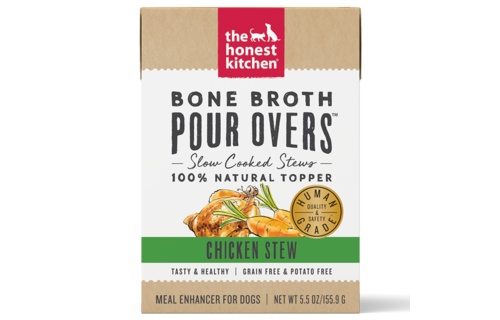 Honest Kitchen Pour Overs Bone Broth Chicken 5.5oz (12)