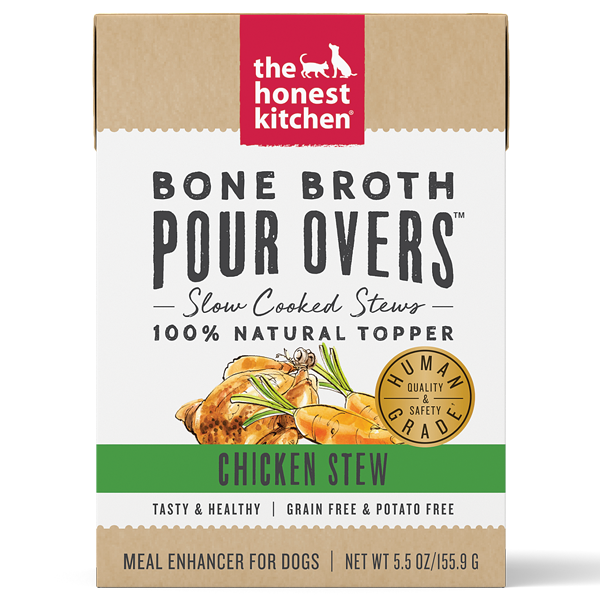 Honest Kitchen Pour Overs Bone Broth Chicken 5.5oz (12)