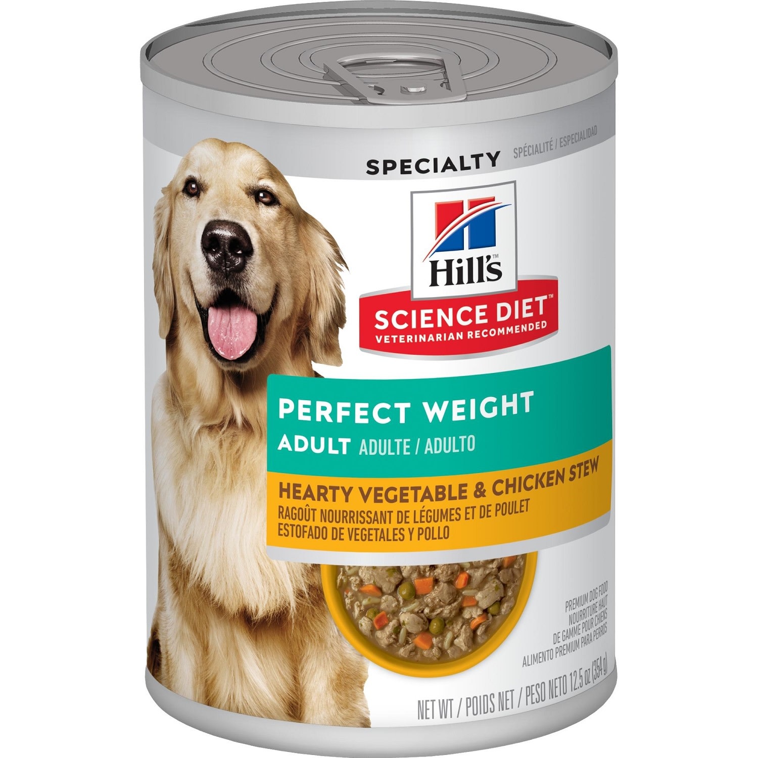 Hills Science Diet  Adult Perfect Weight Chick Stew Dog 12.5 oz