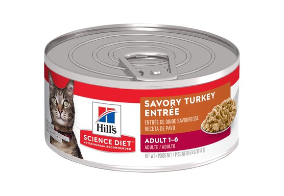 Hills Science Diet Adult Turkey Entrée Cat 5.5 oz
