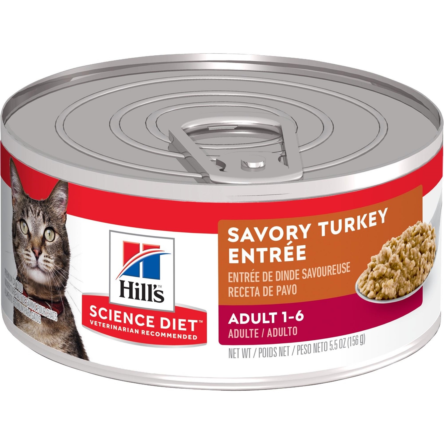 Hills Science Diet Adult Turkey Entrée Cat 5.5 oz