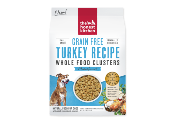 Honest Kitchen Dog GF Clusters Whole Food Turkey 5 lb