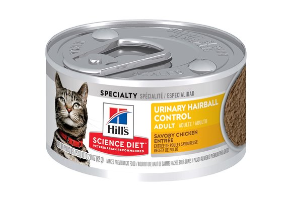 Hills Science Diet Adult Urinary & Hairball Control Cat 2.9 oz
