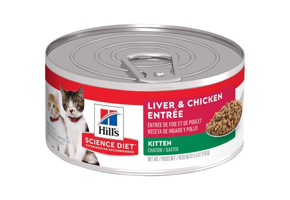Hills Science Diet Liver & Chicken Entrée Kitten 5.5 oz