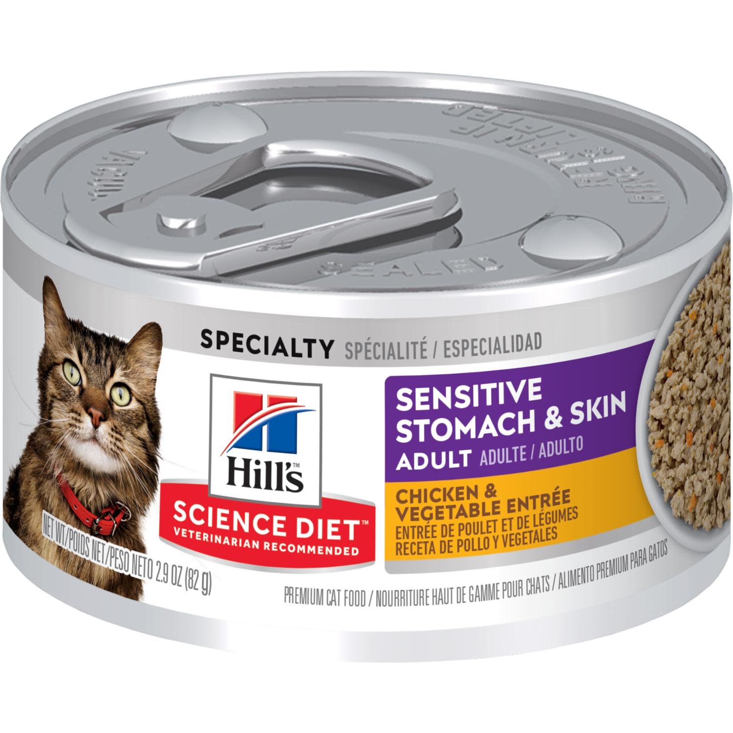 Hills Science Diet Sens Stomach and Skin Chicken Entrée Cat 2.9 oz