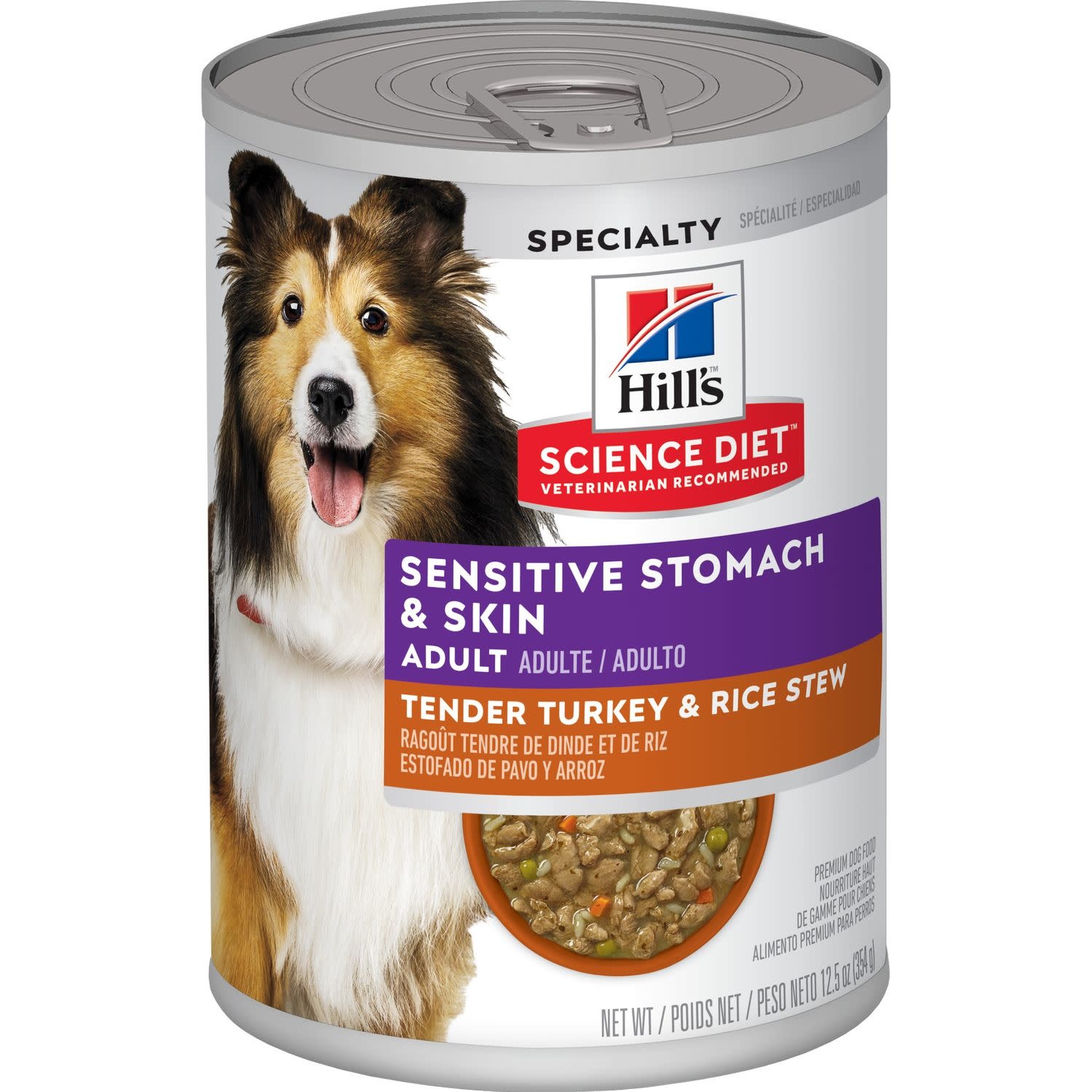 Hills Science Diet Sens Stomach & Skin Turkey & Rice Dog 12.5 oz