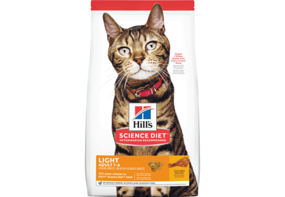 Hills Science Diet Adult Light Chicken Cat 4 lb