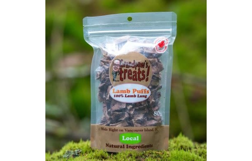 Grandpaw's Treats Lamb Puffs Dog 80 g