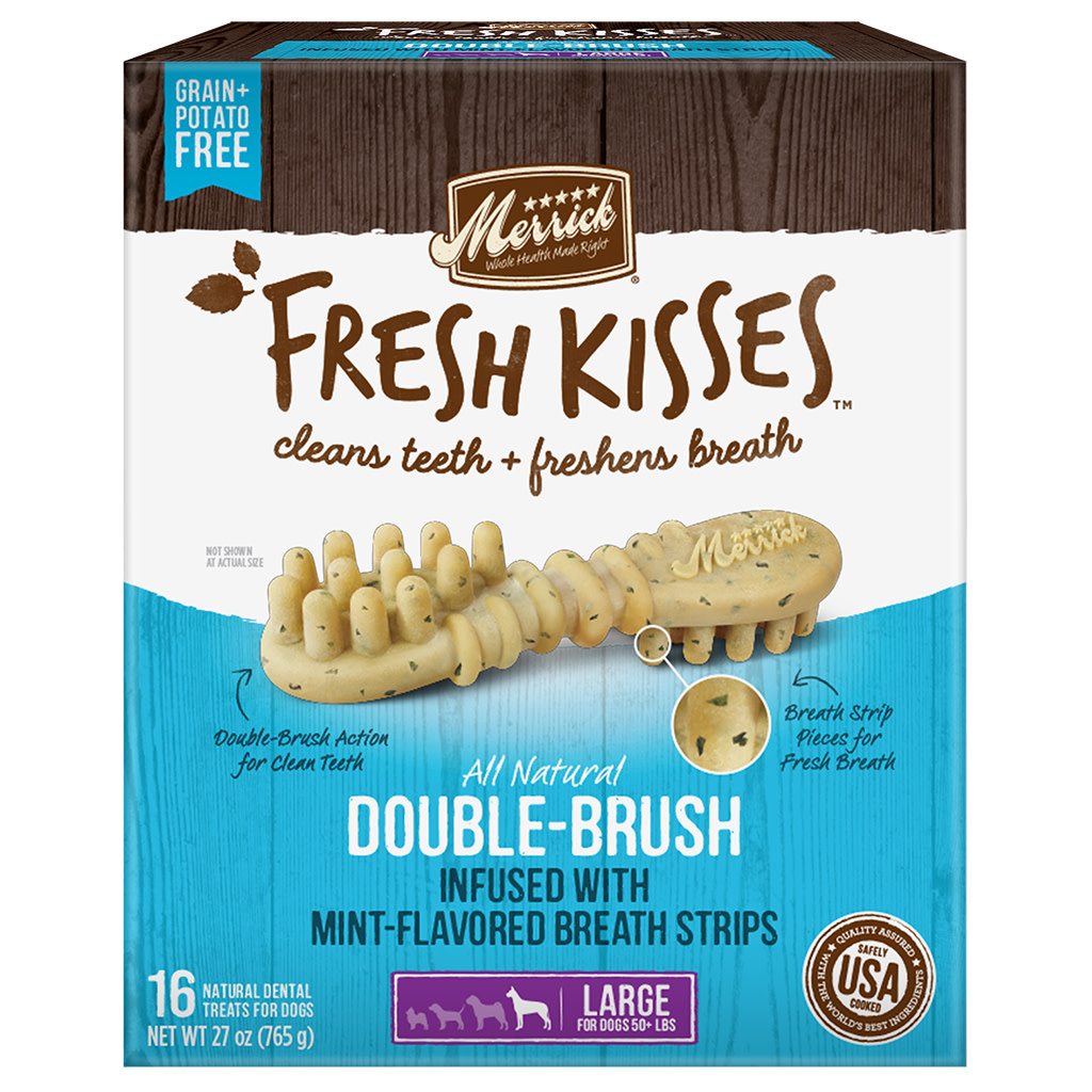 Merrick Fresh Kisses Mint Large 16pk Dog 27 oz