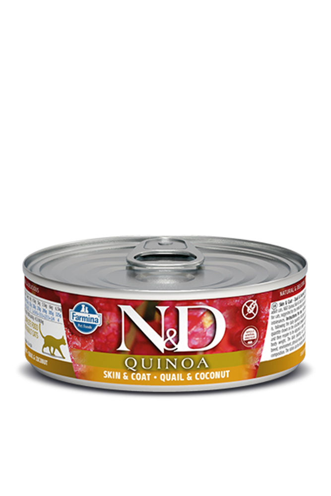 Farmina N&D Quinoa Skin & Coat Quail & Coconut Cat 80 g