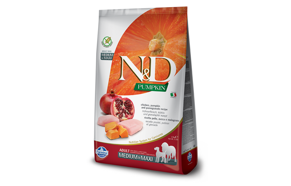 Farmina N&D Pumpkin, Chicken & Pomegranate Med/Maxi Dog 2.5 kg